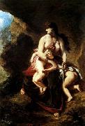 Delacroix Auguste Medea about to Kill her Children Sweden oil painting artist